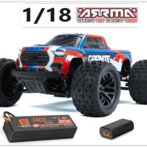 Granite Grom blu Mega 380 1/18 Brushed 4x4 Monster Truck RTR