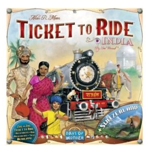 Tiket to Ride India + Switzerland, 2