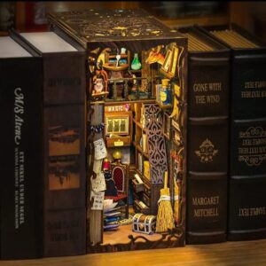 Magic Pharmacist - Fermalibri in legno da montare con illuminazione led Cutebee