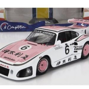 SOLIDO - 1/18 - PORSCHE - 935K3 TEAM PORSCHE KREMER RACING N 6 WINNER 1000km SUZUKA 1981 B.WOLLEK - H.PESCAROLO - BIANCO ROSA
Materiale: pressofusione
