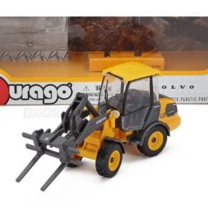 BURAGO - 1/50 - VOLVO - L25H RUSPA GOMMATA TRATTORE 2010 - RASCHIETTO - GIALLO NERO
MOVIMENTO TERRA
Materiale: pressofusione