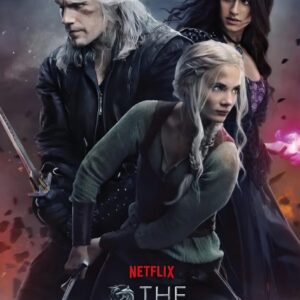 Il poster della serie TV The Witcher Stagione 3 Geralt,Yennefer & Ciri