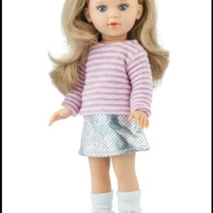 Bambola Marina Rosa 40 cm, interamente in vinile de alta qualità