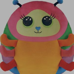Peluche è Nessa il Bruco, un morbido cuscino della linea Squish-A-Boos  prodotta dal celebre marchio Ty